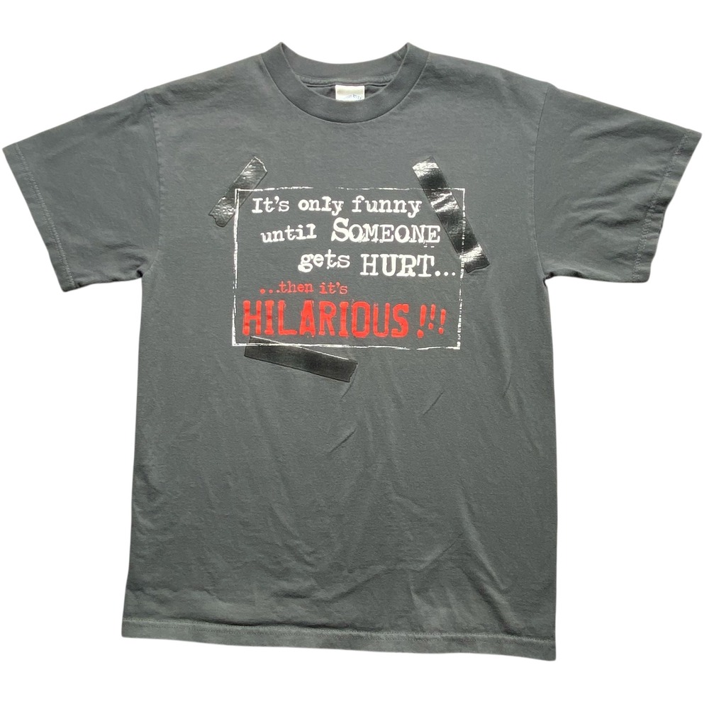 Tennessee River Mens Med Graphic T Shirt It's Only Funny Until Someone Gets Hurt